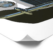 Weiße MG TF Poster (Ecke)