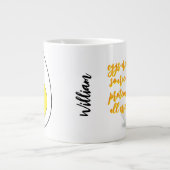 Weiße Mikrowelleneier-Tasse (flüssiger, gebratener Jumbo-Tasse (Vorderseite)