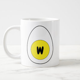 Weiße Mikrowelleneier-Tasse (flüssiger, gebratener Jumbo-Tasse
