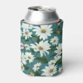 Weiße Milch und Schmetterlinge Dosenkühler (Kanne Vorderseite)