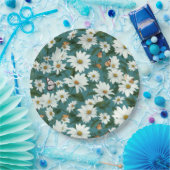 Weiße Milch und Schmetterlinge Pappteller (Party)