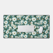 Weiße Milch und Schmetterlinge Schreibtischunterlage (Tastatur & Maus)