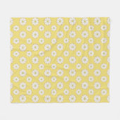 Weiße Milchprodukte auf goldenem Gelb Fleecedecke (Vorderseite (Horizontal))