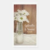 Weiße Milchprodukte in Milchflaschen - Hochzeit vo Serviette (Vorderseite)