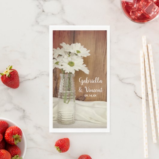 Weiße Milchprodukte in Milchflaschen - Hochzeit vo Serviette (Beispiel)