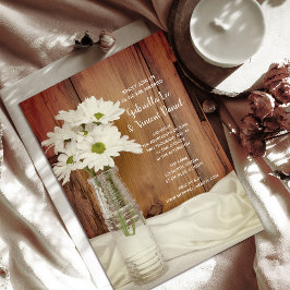 Weiße Milchprodukte in Milchflaschen Land Hochzeit Einladung