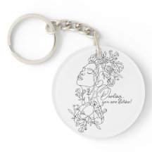 Weiße Minimal Abstrakte Blüte