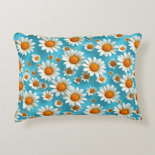 Weiße Minimalblumen-Hausdekoration Elegante Botani Dekokissen