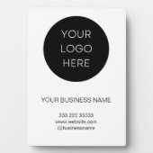 Weiße, minimalistisch-moderne, benutzerdefinierte  fotoplatte (Vorderseite)