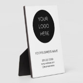 Weiße, minimalistisch-moderne, benutzerdefinierte  fotoplatte (Seite)