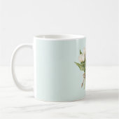 Weiße Minze-Tulpenblüten Kaffeetasse (Links)
