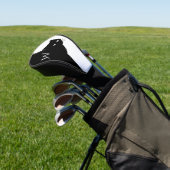 Weiße Mit Augen Schwarzkatze Golf Headcover (In SItu)