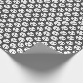 Weiße Mitsudomen-Muster traditionell japanisch Geschenkpapier (Ecke)