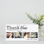 WEISSE MODERNE DANKE | DANKE, DASS DU KARTE (Stehend Vorderseite)