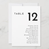 Weiße, moderne, fette Hangkarte (Rückseite)