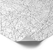 Weiße Moderne Kunst Poster (Ecke)