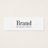 Weiße moderne minimale Ohrring-Display-Karte (Vorderseite)