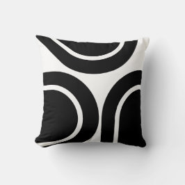 Weiße, moderne Ovalen Kissen