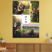 Weiße moderne Personalisierte Liebe Sie Collage Fo Leinwanddruck (Insitu (Wohnzimmer))