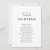 Weiße, moderne Skripthangkarte Einladung (Vorderseite)