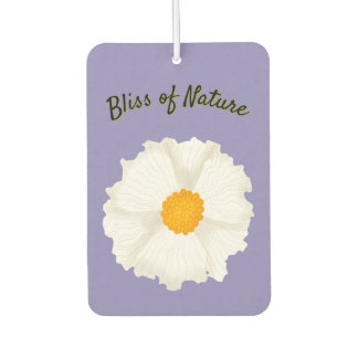 Weiße Mohnblume Autolufterfrischer
