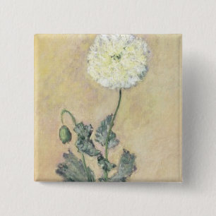 Weiße Mohnblume Claude Monets , 1883 Button