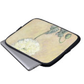 Weiße Mohnblume Claude Monets |, 1883 Laptopschutzhülle (Vorne Knopf)