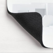 Weiße monochrome Architektur Mousepad (Ecke)