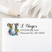 Weiße Monogramm U (Insitu)