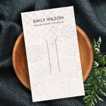 WEISSE MOROKANISCHE TILE-TEXTURE-HAARKLIP-DISPLAY-