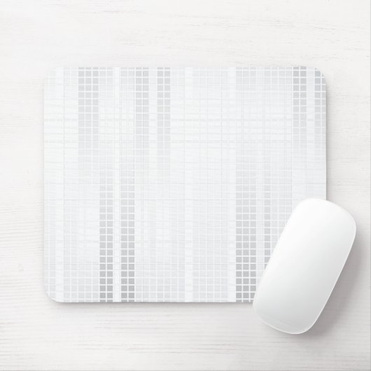 Weiße Mosaikfliesen Mousepad (Mit Mouse)