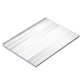 Weiße Mosaikfliesen Notizblock (Linke Seite)