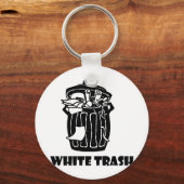 Weiße Müllhalde Schlüsselanhänger (Vorderseite)