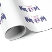 Weiße Mummy-T-Shirt, Geschenkpapier (Rolleneckpunkt)