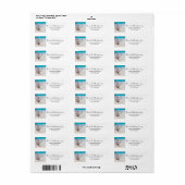 Weiße Muscheln an einem tropischen Strand (Vorne)