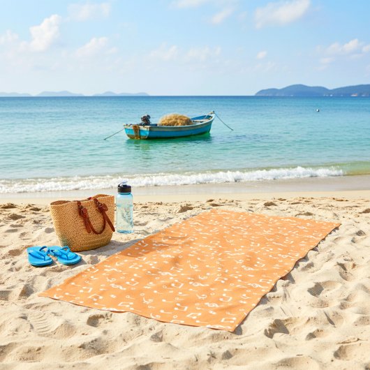 weiße Musik Strandtuch