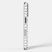 weiße Musiknoten Case-Mate iPhone Hülle (Rückseite / Rechts)