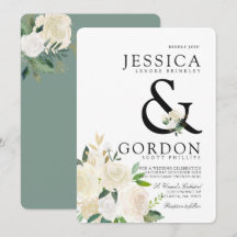 Weiße mutige Etzeichen-Hochzeit des