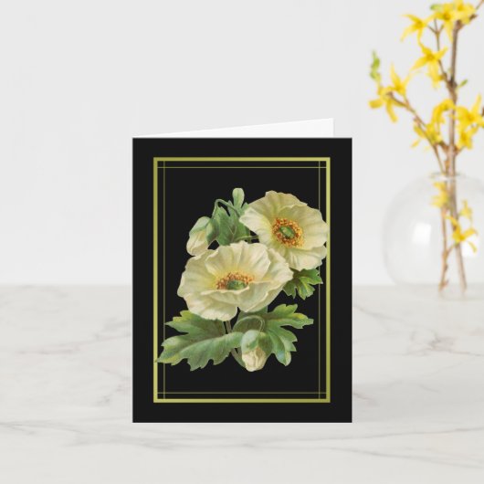 Weiße Muttertagskarten Karte (Gelbe Blume)