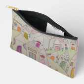 Weiße Nachbarschaft Zubehörtasche (Offen)