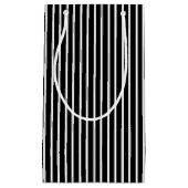 Weiße Nadelstreifen-Geschenk-Tasche Kleine Geschenktüte (Vorderseite)