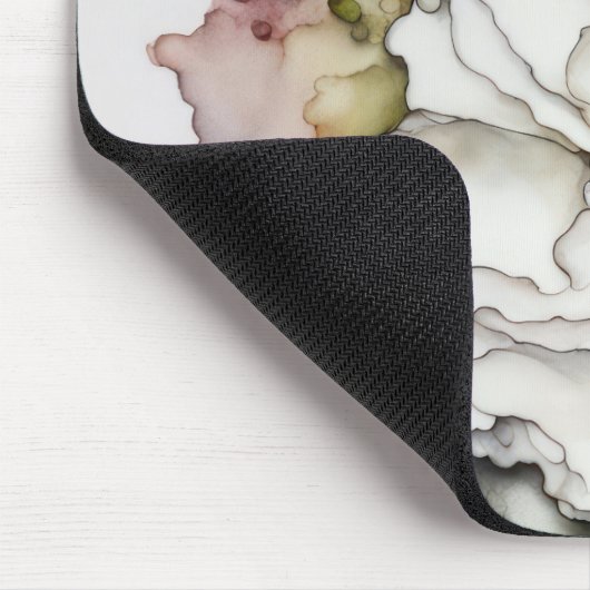 Weiße Narbenfarbe Alkohol Tinte Mousepad (Ecke)