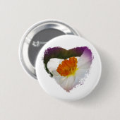 Weiße Narzissen Blumenkoordinierte Objekte Button (Vorne & Hinten)