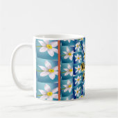 Weiße Narzissenmuster Kaffeetasse (Links)