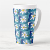 Weiße Narzissenmuster Milchtasse (Rechte Ecke)