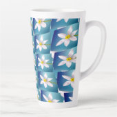 Weiße Narzissenmuster Milchtasse (Rechts)