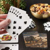 Weiße Nashorn-Savanne-TIERE Spielkarten (In Situ)