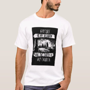 Weiße Natur ist mein religiös grafisches T-Shirt