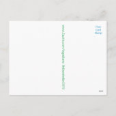 Weiße Nelken Postkarte (Rückseite)