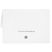 Weiße Nest-Platzkarte (Rückseite Horizontal)